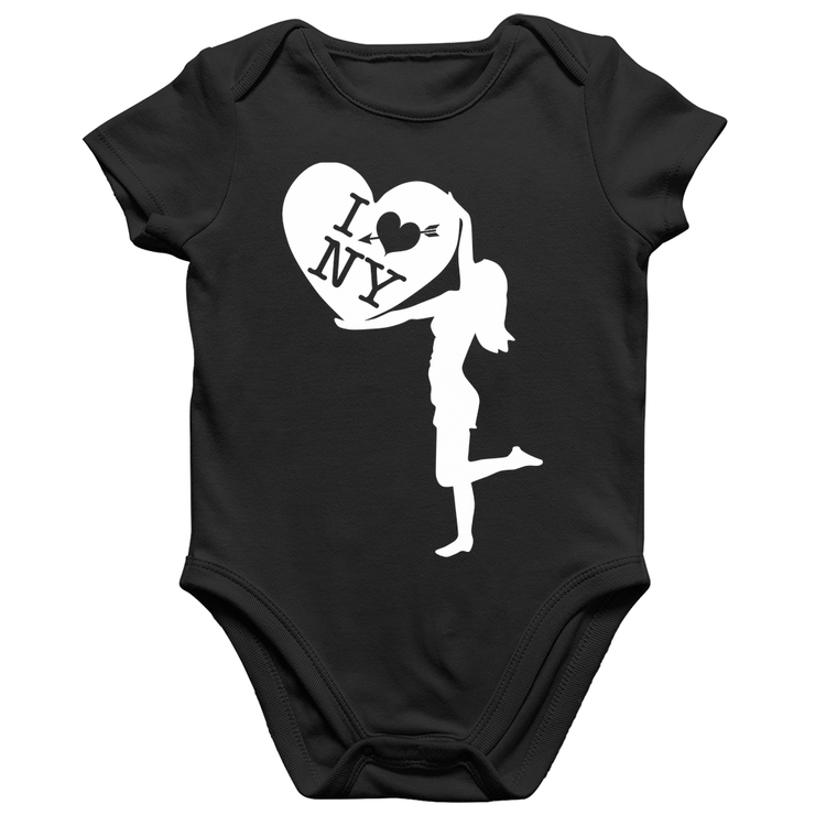 Body Bebê Algodão I love NY Girl