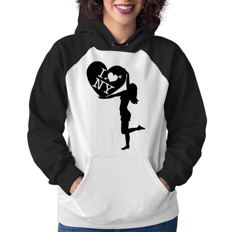 Moletom Feminino I love NY Girl