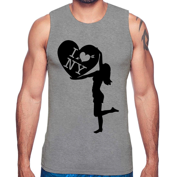 Regata I love NY Girl - Cinza