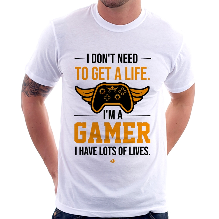 Camiseta I'm a gamer, I have lots of lives