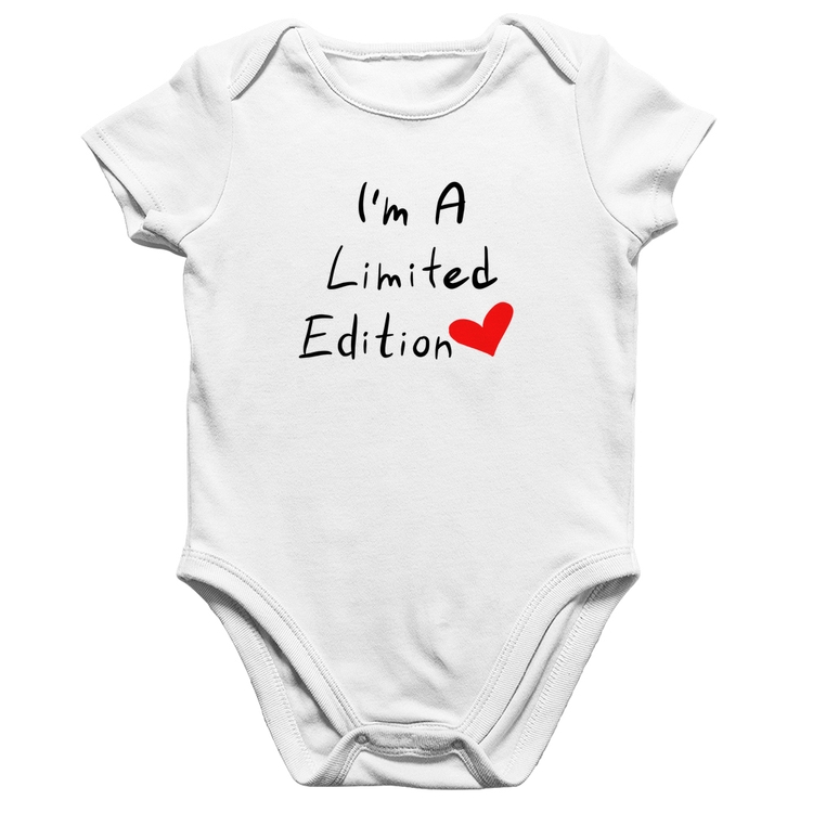 Body Bebê Algodão I'm A Limited Edition - Branco
