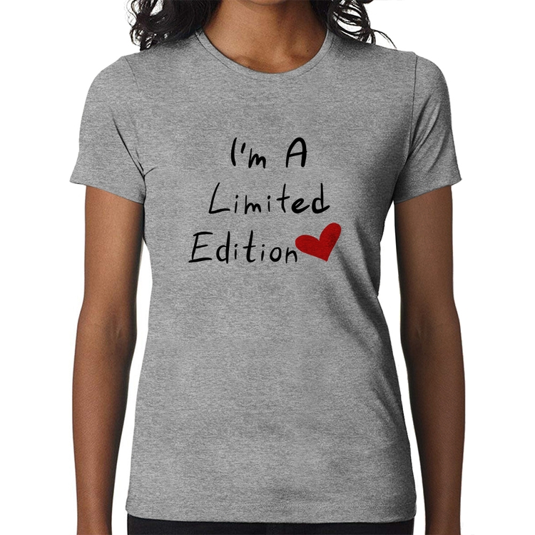 Baby Look I'm A Limited Edition - Cinza
