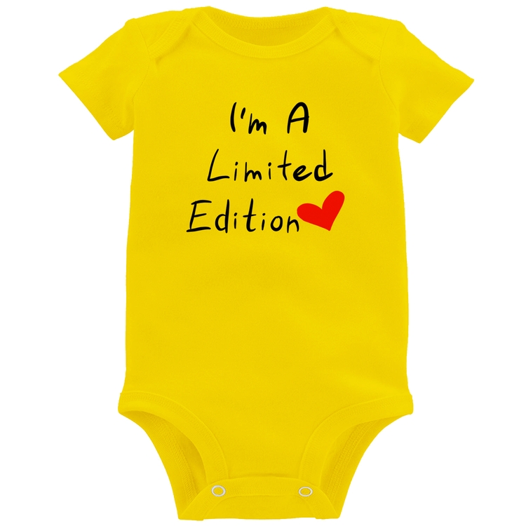 Body Bebê I'm A Limited Edition - Amarelo