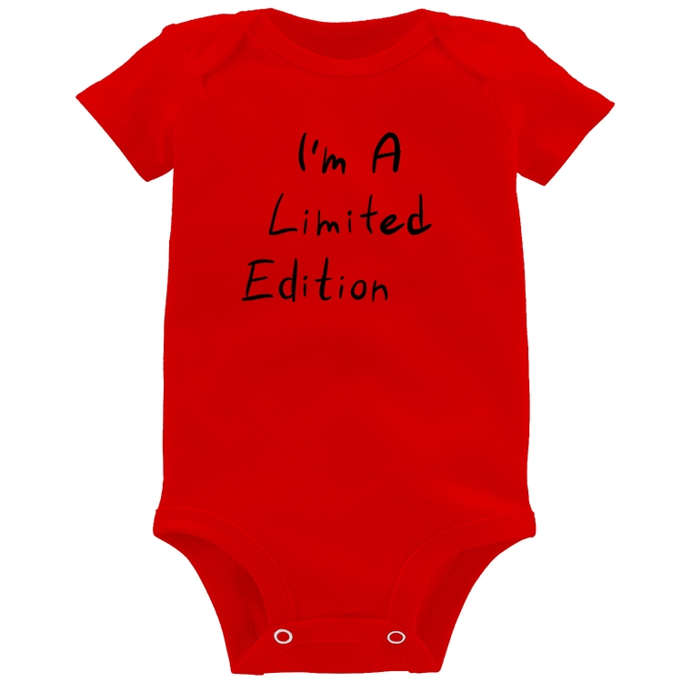 Body Bebê I'm A Limited Edition - Vermelho