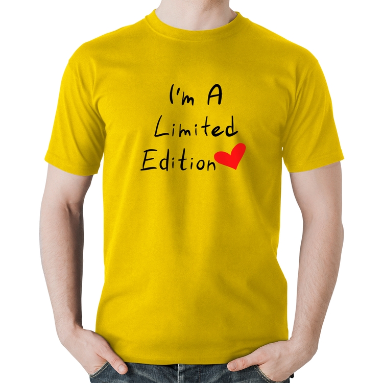 Camiseta Algodão I'm A Limited Edition - Amarela