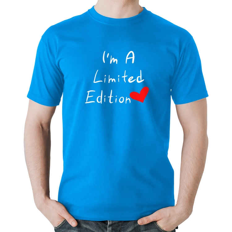 Camiseta Algodão I'm A Limited Edition - Azul