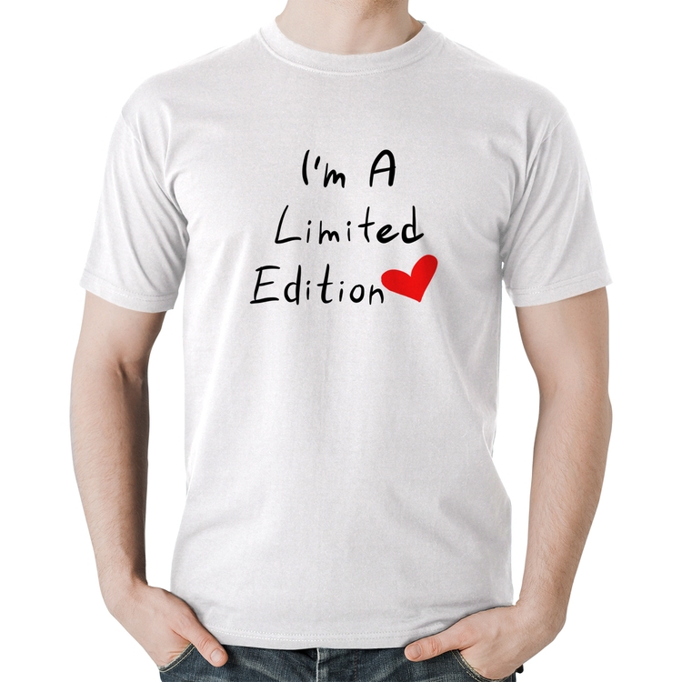 Camiseta Algodão I'm A Limited Edition - Branca