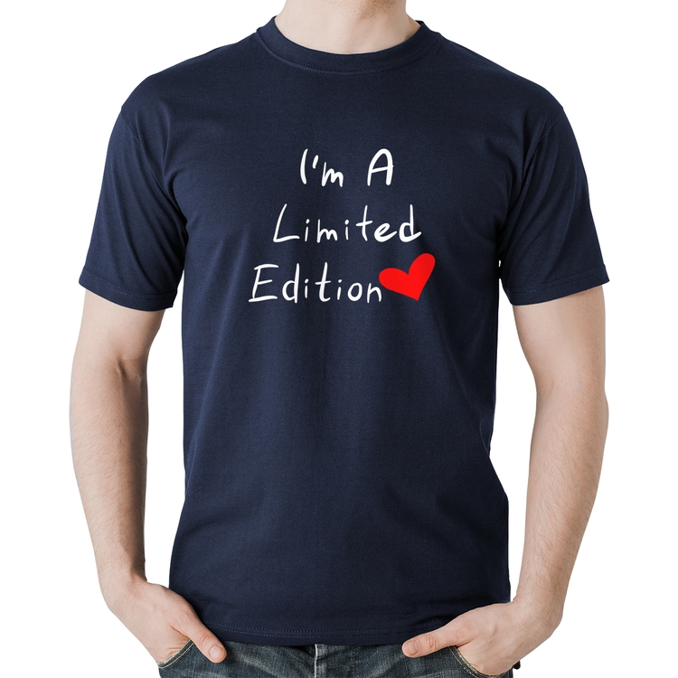 Camiseta Algodão I'm A Limited Edition - Marinho