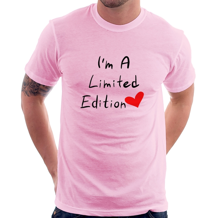 Camiseta I'm A Limited Edition - Rosa Bebê