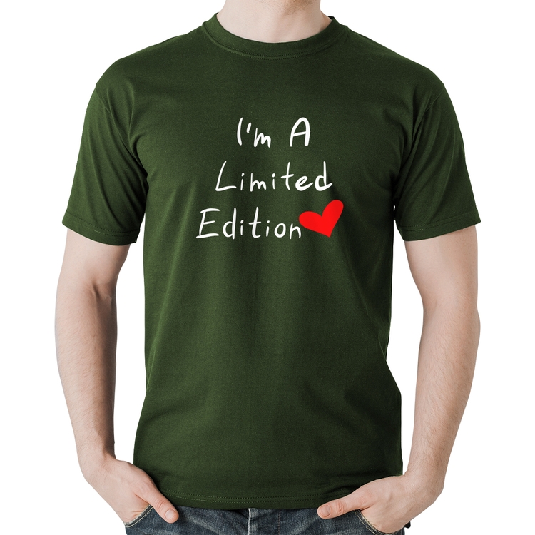 Camiseta Algodão I'm A Limited Edition - Musgo
