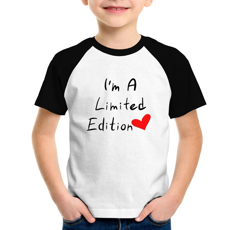 Camiseta Raglan Infantil I'm A Limited Edition