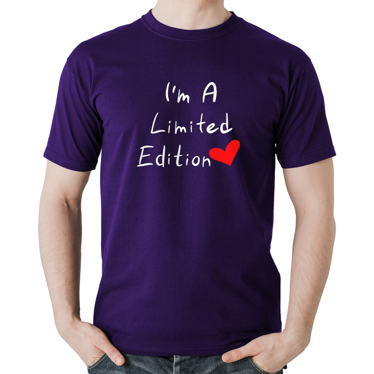 Camiseta Algodão I'm A Limited Edition - Roxa
