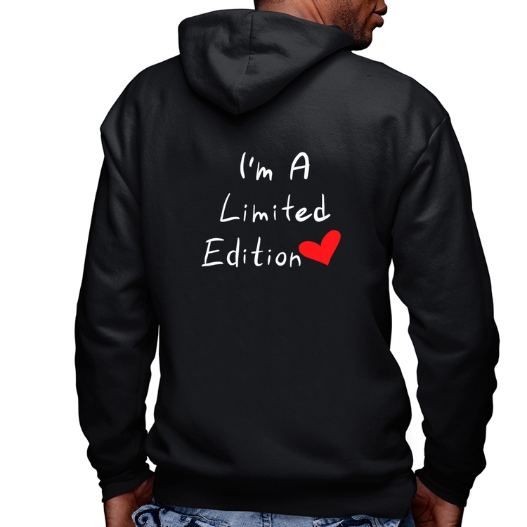 Blusa Moletom I'm A Limited Edition Masculina com Capuz e Zíper