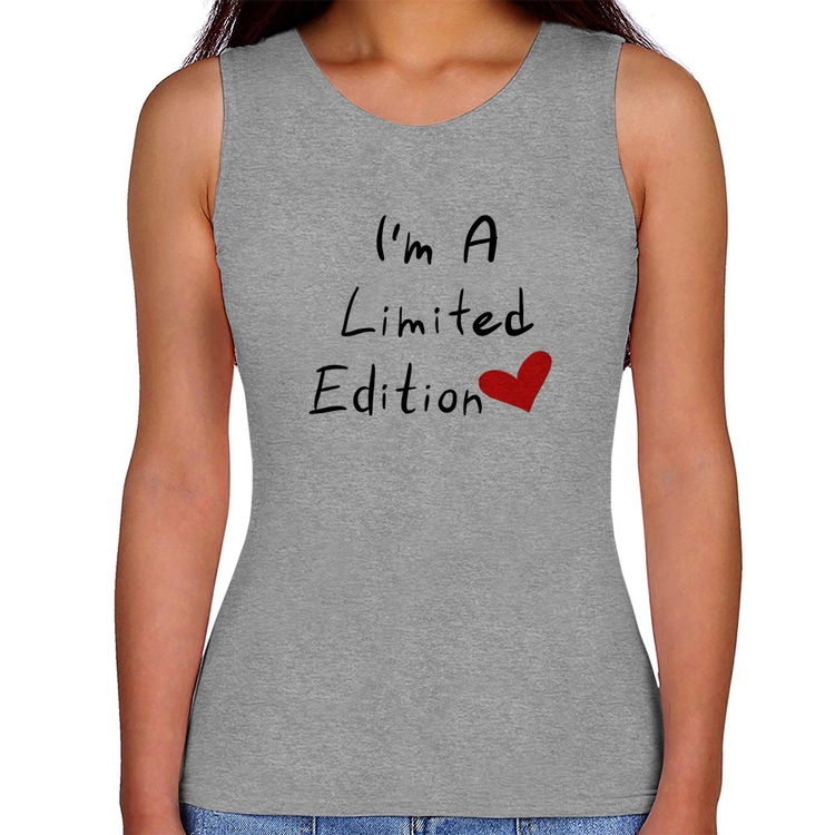 Regata Feminina I'm A Limited Edition - Cinza