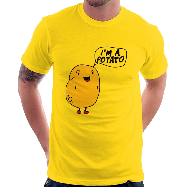 Camiseta I'm A Potato - Amarela