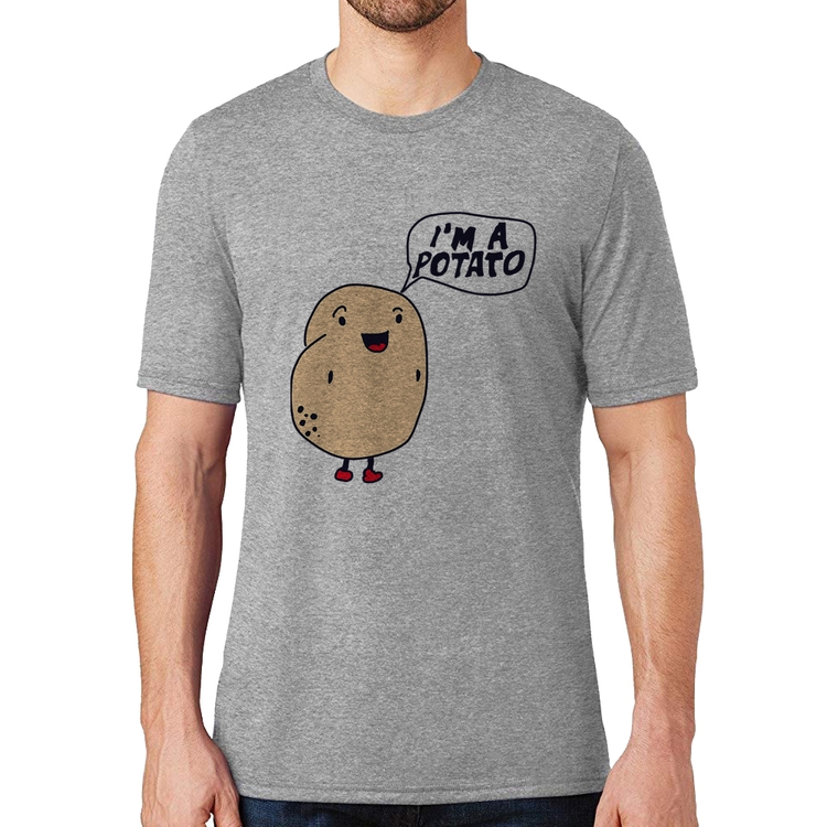 Camiseta I'm A Potato - Cinza