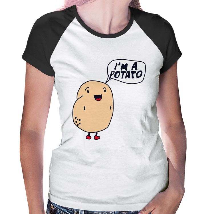 Baby Look Raglan I'm A Potato