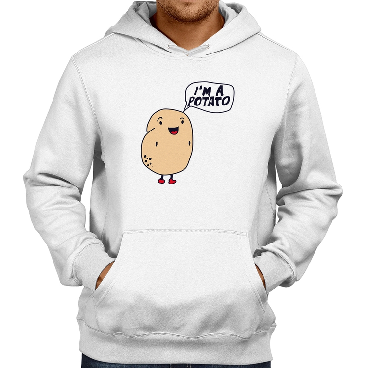 Moletom I'm A Potato - Branco