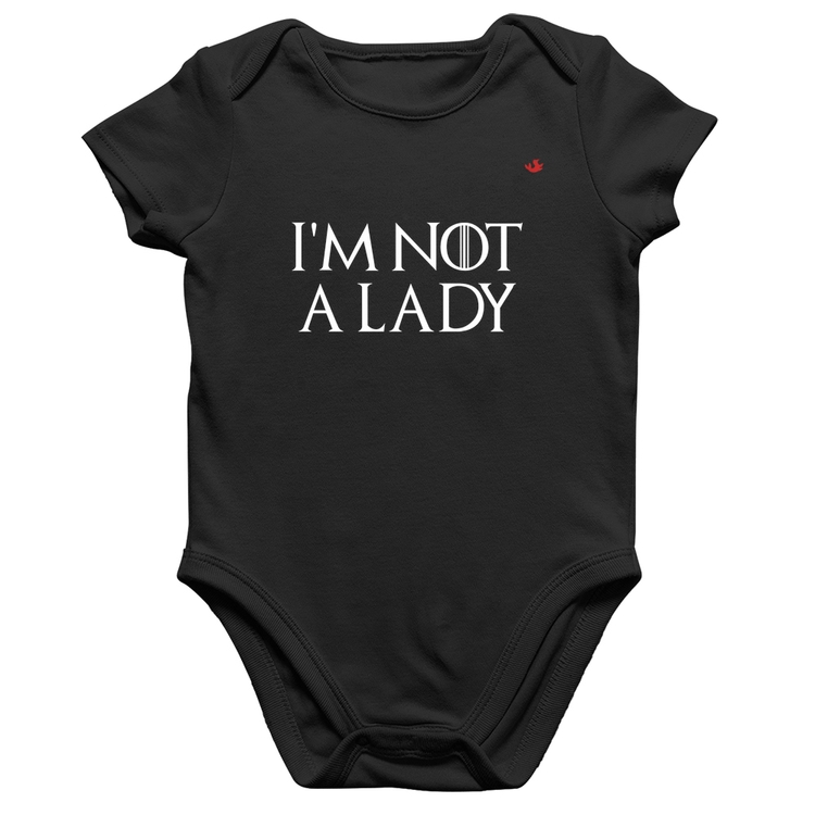 Body Bebê Algodão I'm not a lady