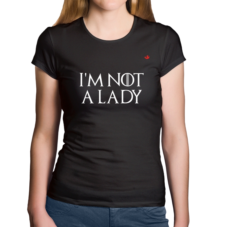 Baby Look Algodão I'm not a lady