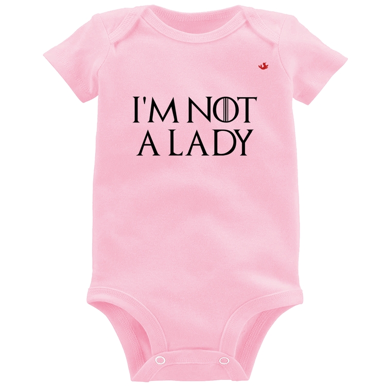 Body Bebê I'm not a lady - Rosa Bebê