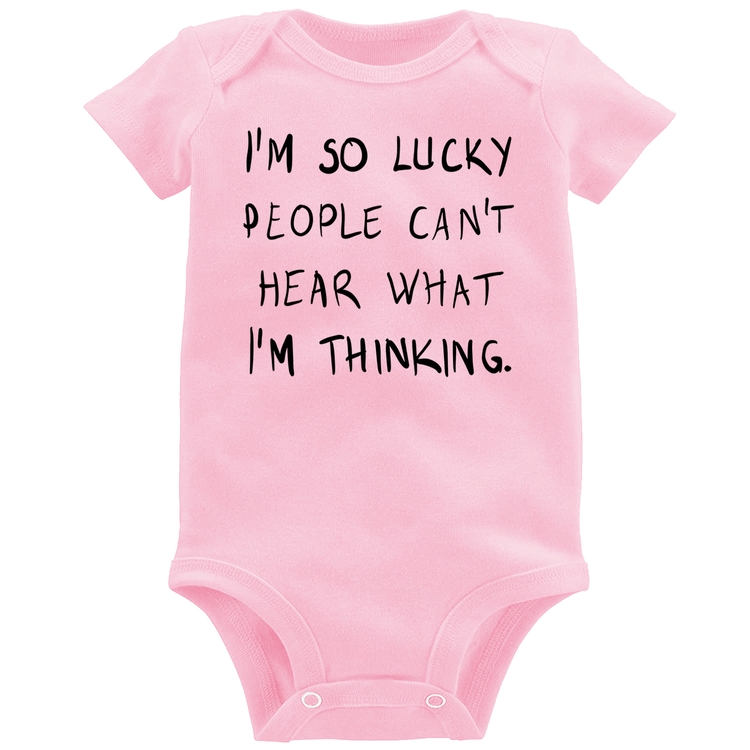 Body Bebê I'm so Lucky  - Rosa Bebê