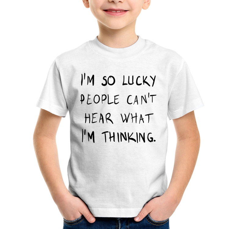 Camiseta Infantil I'm so Lucky 