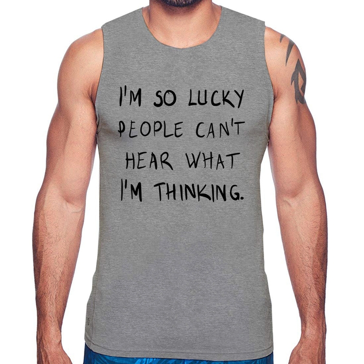 Regata I'm so Lucky  - Cinza