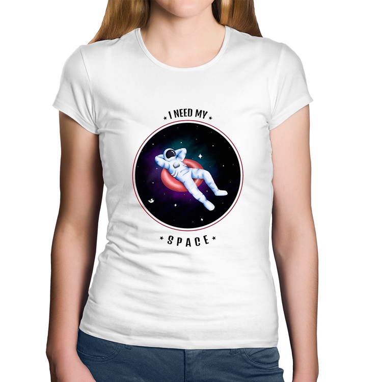 Baby Look Algodão I need my space - Branca