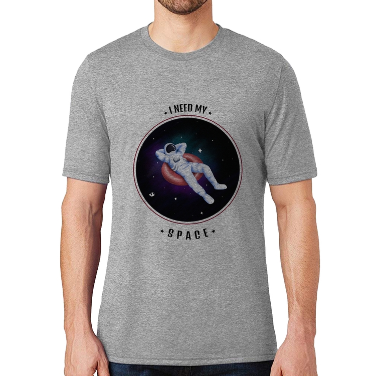 Camiseta I need my space - Cinza