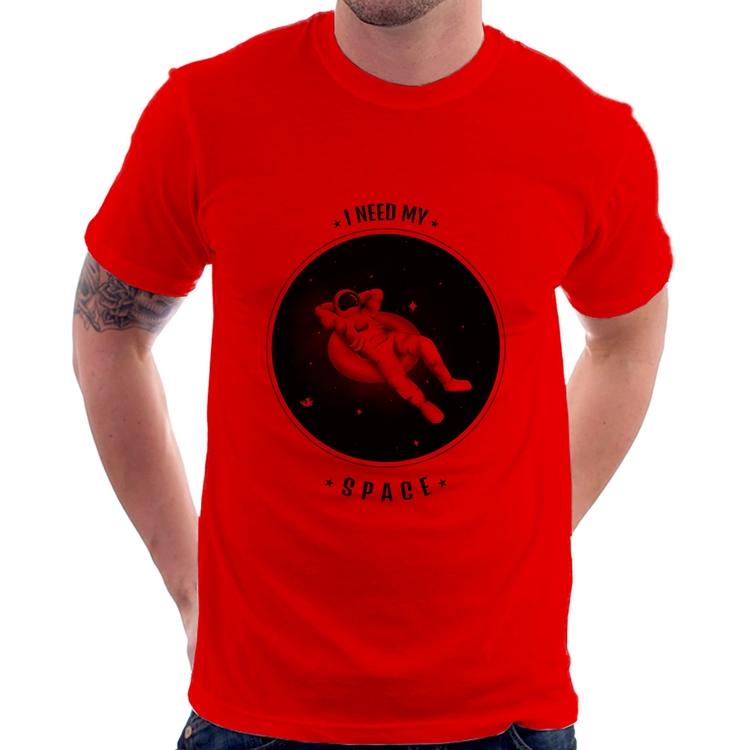 Camiseta I need my space - Vermelha