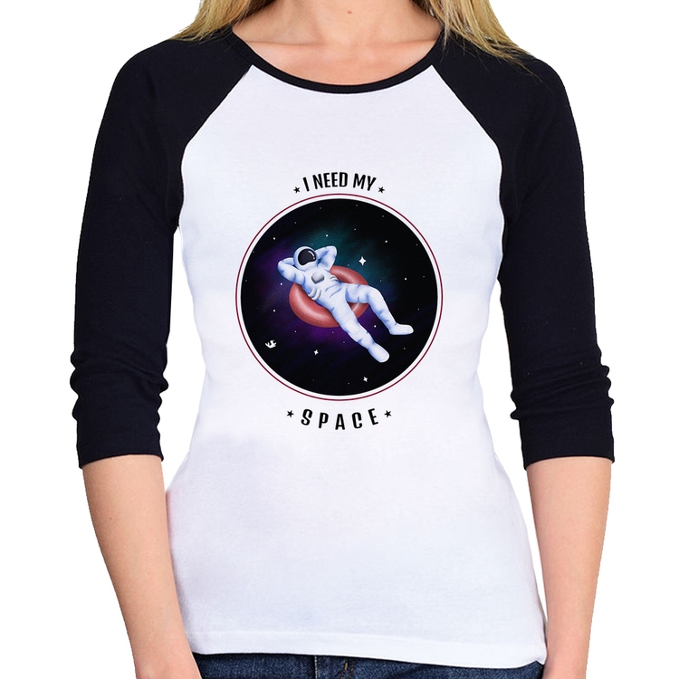 Baby Look Raglan I need my space Manga 3/4