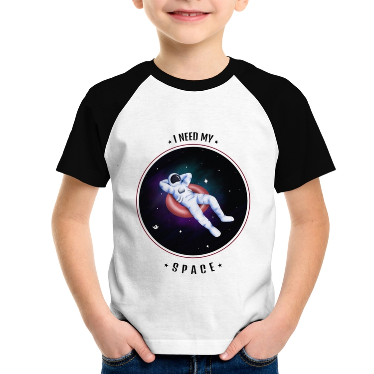 Camiseta Raglan Infantil I need my space