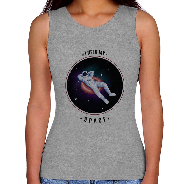 Regata Feminina I need my space - Cinza