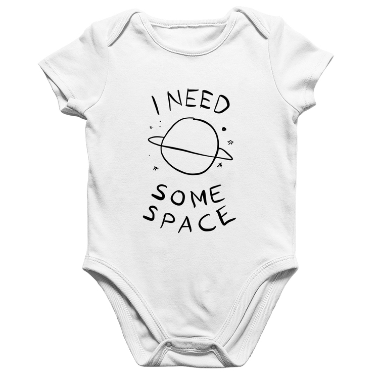 Body Bebê Algodão I Need Some Space - Branco