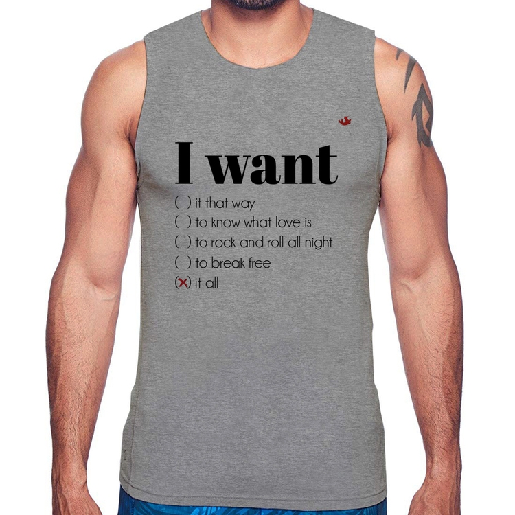 Regata I want... - Cinza