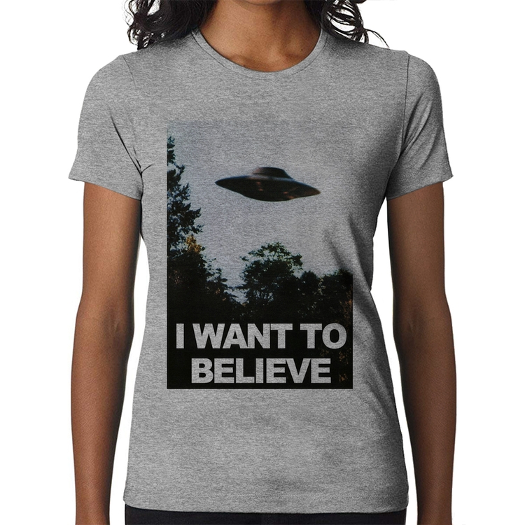 Baby Look I Want To Believe - Cinza