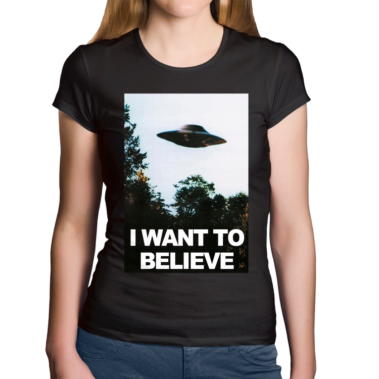 Baby Look Algodão I Want To Believe