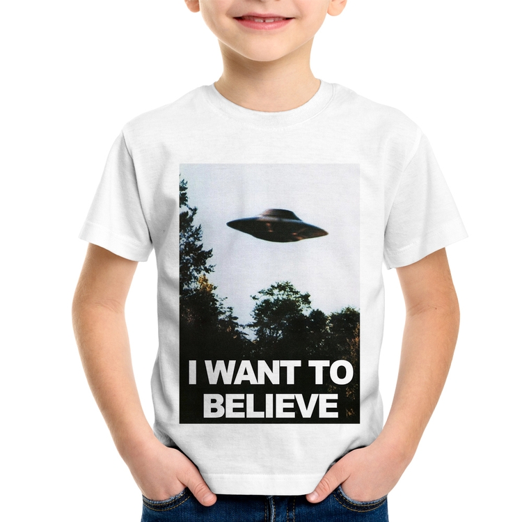 Camiseta Infantil I Want To Believe