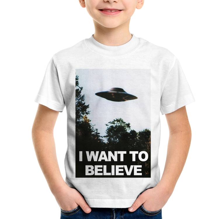 Camiseta Infantil I Want To Believe