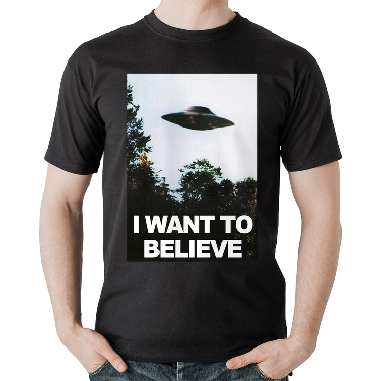 Camiseta Algodão I Want To Believe