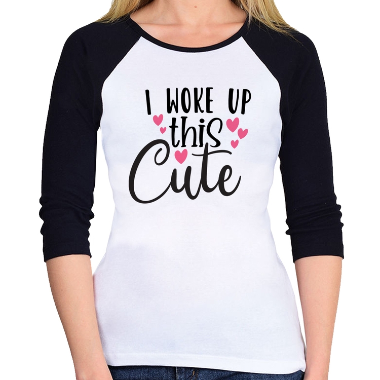 Baby Look Raglan I woke up this cute Manga 3/4