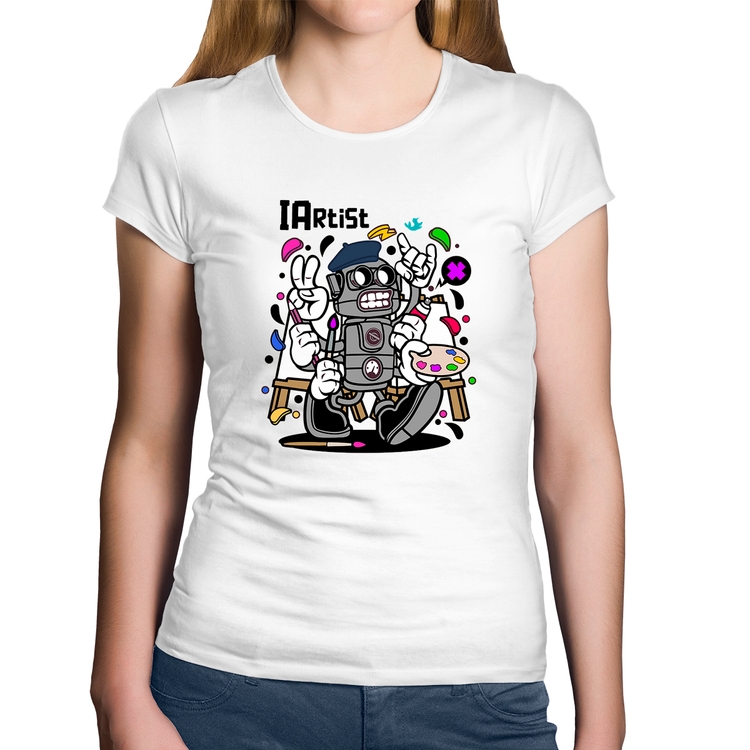 Baby Look Algodão IArtist - Branca