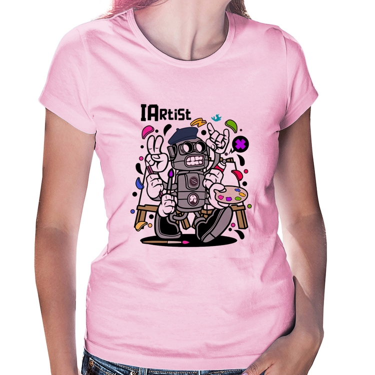 Baby Look IArtist - Rosa Bebê