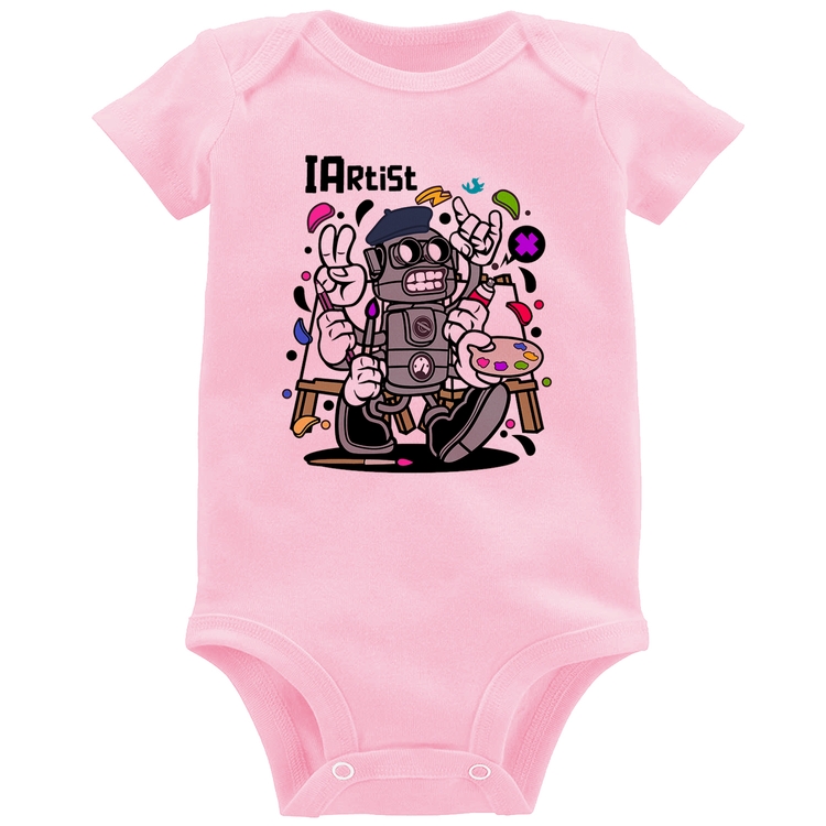 Body Bebê IArtist - Rosa Bebê