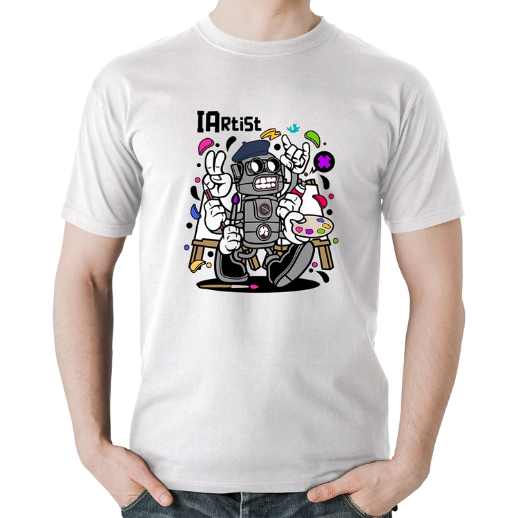 Camiseta Algodão IArtist - Branca