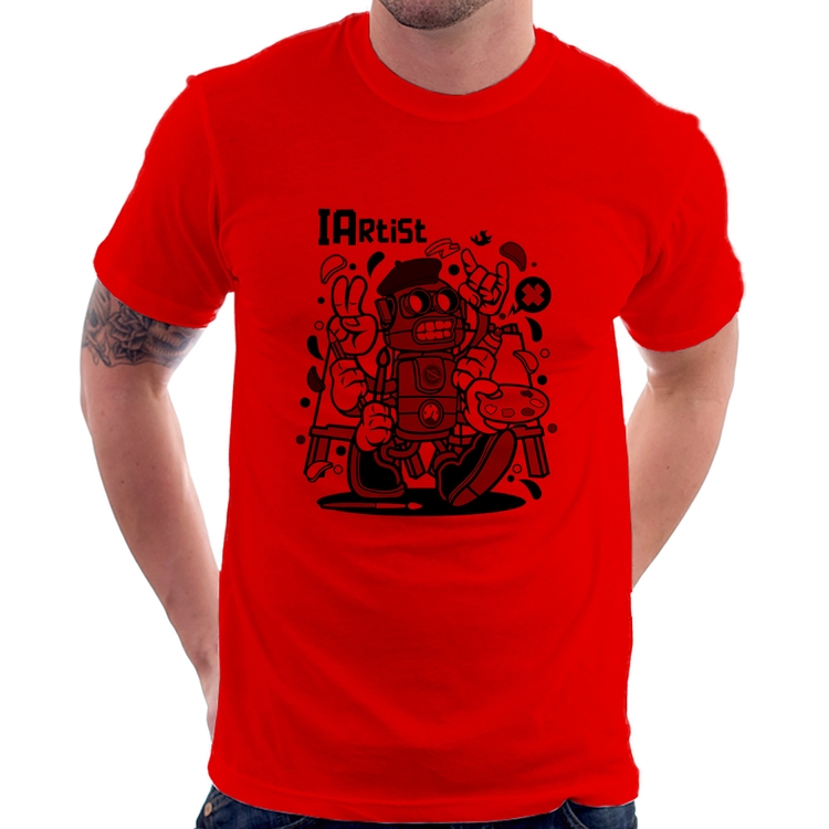 Camiseta IArtist - Vermelha