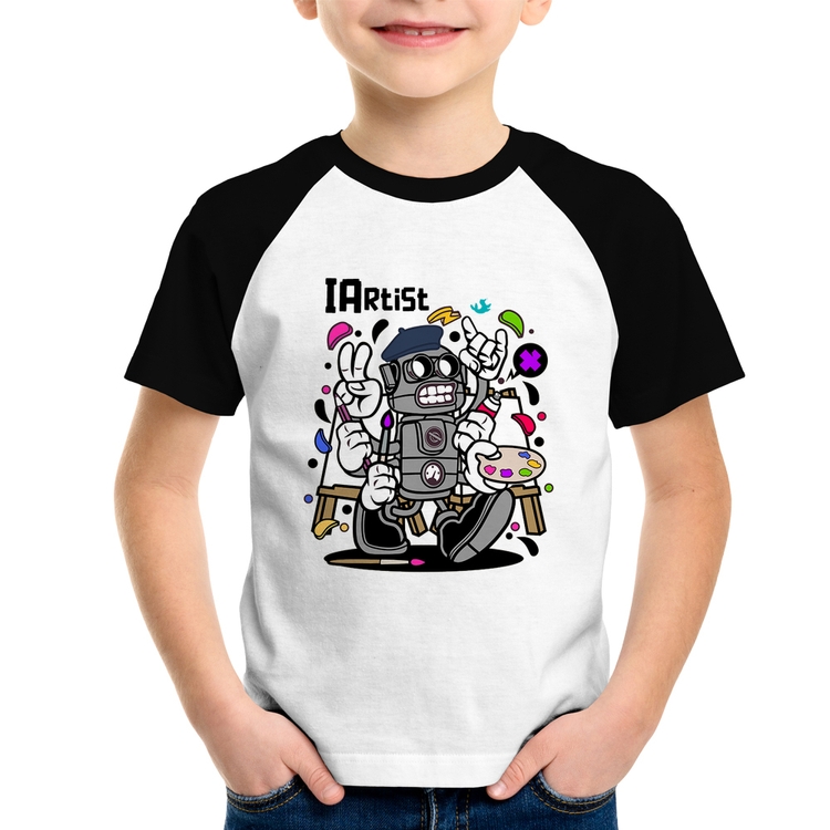 Camiseta Raglan Infantil IArtist