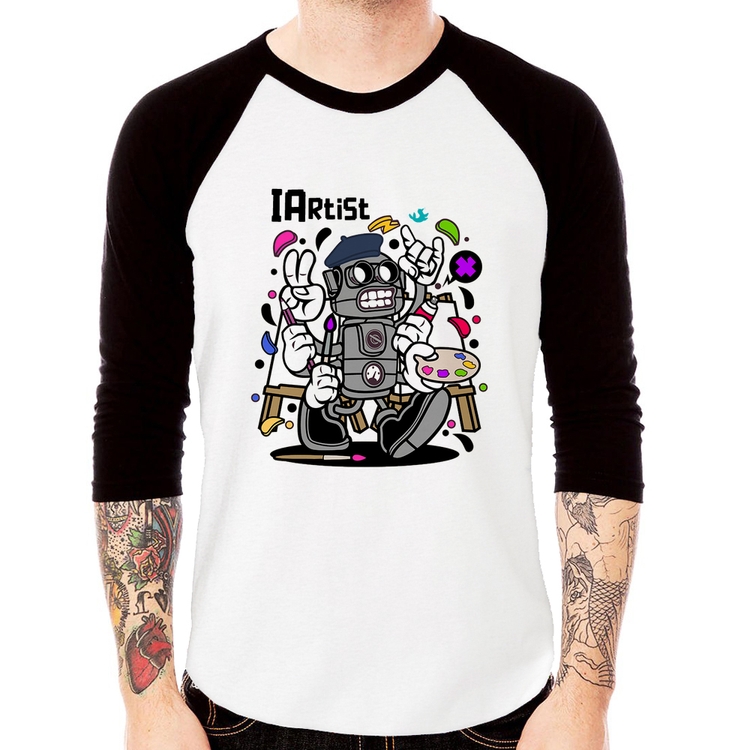 Camiseta Raglan IArtist Manga 3/4