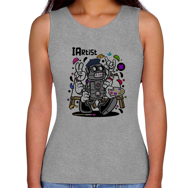 Regata Feminina IArtist - Cinza